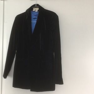 Velvet double breasted jacket